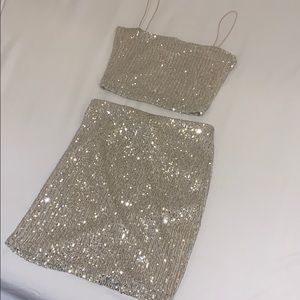 Two piece sequin set